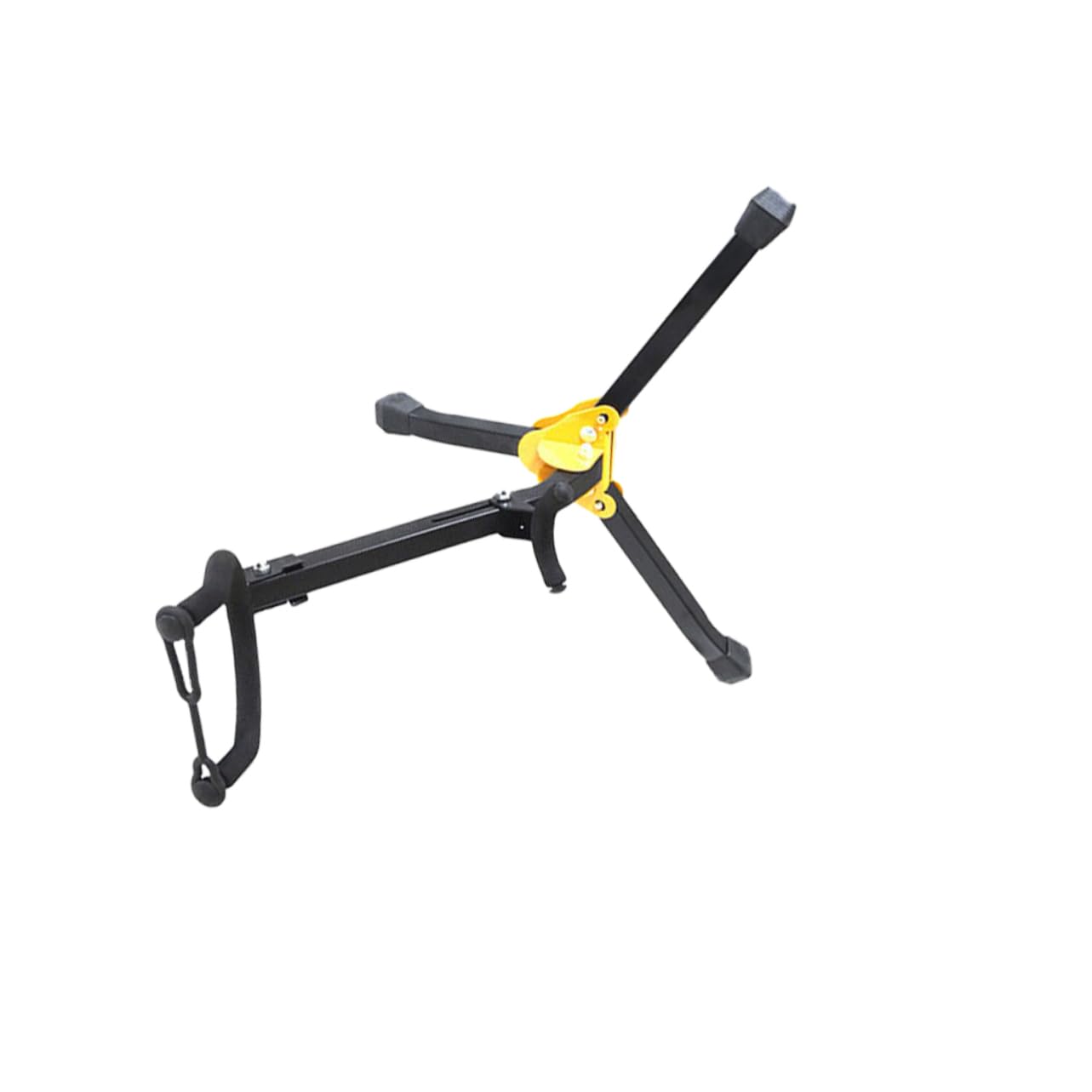 Toddmomy Soporte Plegable para Saxofón Negro Diseño Triangular, Resistente y Compacto, Adecuado para Exhibición y Transporte de Instrumentos de Viento
