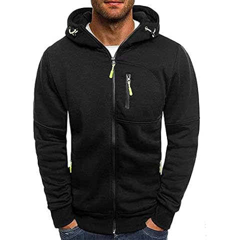 Axiamoncha Sudadera con Capucha Hombres Manga Larga Cálida y Delgada Cover