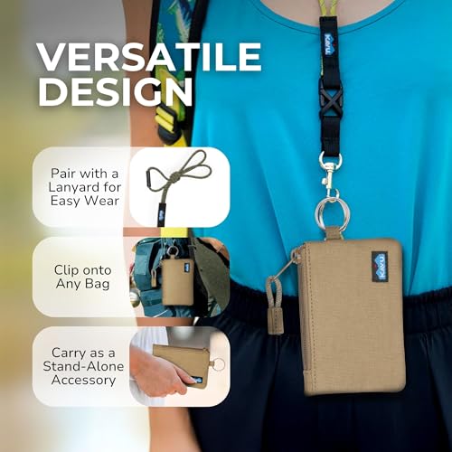 Image of KAVU Stirling Double Sided Slim Cotton Canvas Zip Wallet