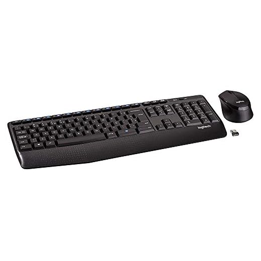 Combo Teclado e Mouse sem fio Logitech MK345 com Teclado com Apoio para as Mãos e Mouse Destro, Conexão USB, Pilhas Inclusas e Layout ABNT2