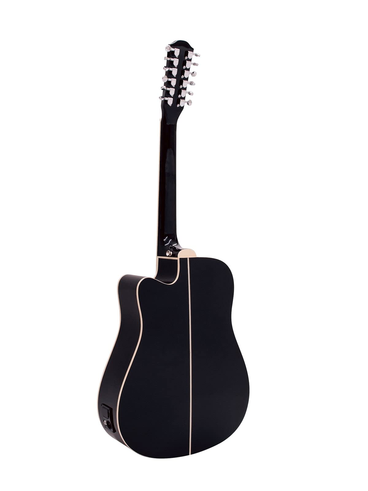 DIMAVERY DR-612 Westerngitarre 12-saitig, schwarz