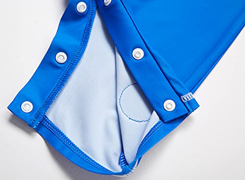 Image of BONVERANO Baby Boy Swim One-Piece Sunsuit UPF 50+ Come with a Hats