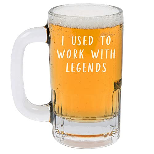 MIP Brand 12oz Beer Mug Stein Glass I Used To Work With Legends Going Away Gift For Coworker New Job Funny