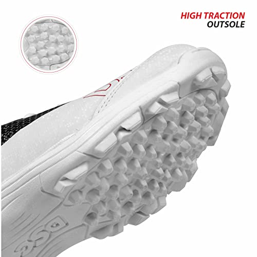 Image of DSC Rigor X Men's Cricket Shoes | Lightweight & Durable Cricket Footwear | Anti-Slip Sole for Better Grip | Comfortable Sports Shoes for Training & Matches |