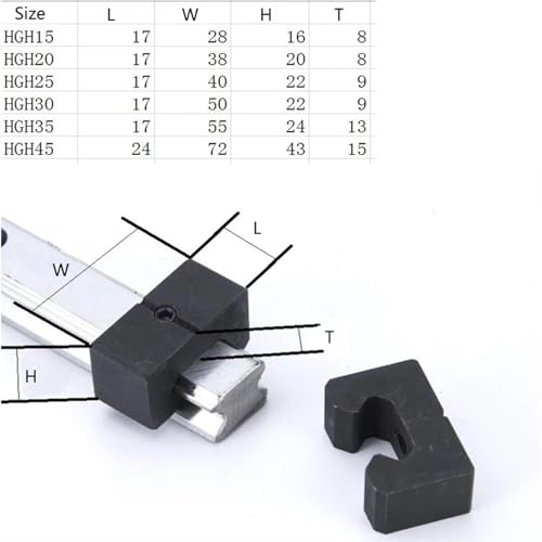 Rail de guidage HGR45 pour montage de table de fraisage