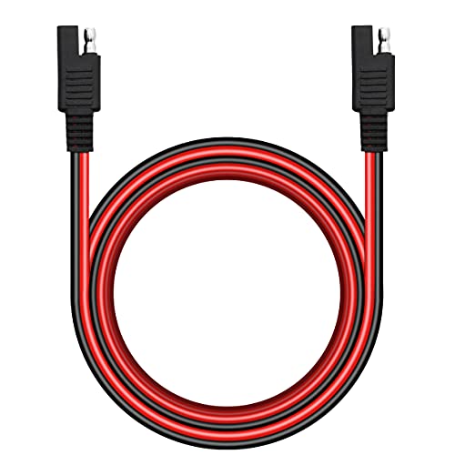 YACSEJAO Cable de extensión SAE a SAE 18AWG Arnés de cable resistente para batería de panel solar, licitación de motocicleta, coches, tractor y más (1,5 m)