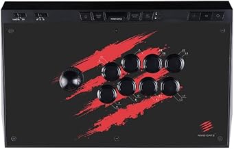 Mad Catz マッドキャッツ USB アーケードコントローラー E.G.O. アーケードスティック 三和電子製アーケードパーツ搭載 PS4/Xbox One/Nintendo Switch/PC互換 国内正規品 2年保証 GAPCCAINBL000-0JI 7E-V1Z4-622T