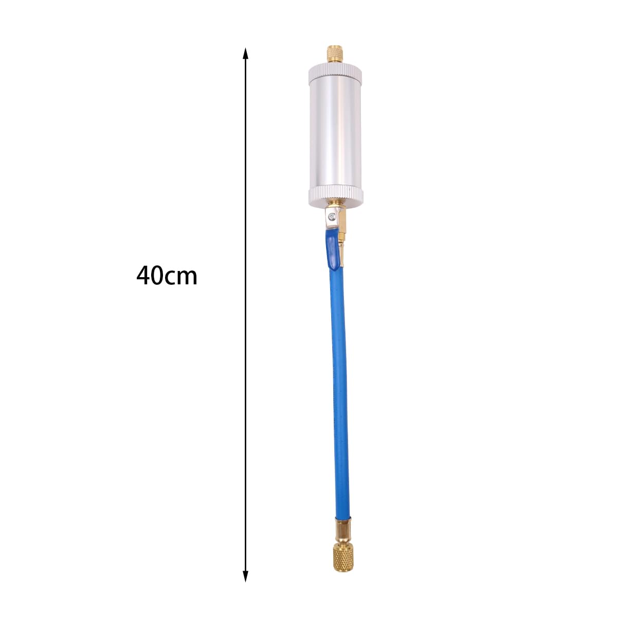 Alnicov Herramienta de inyección de Aceite refrigerado Herramienta de refrigeración de inyector de Aceite y Tinte A/C con Conector SAE de 1/4" R134A para Sistemas R134A R410A R22 R12