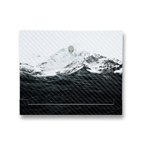 Image of MightySkins Carbon Fiber Skin Compatible With Alienware X14 R2 (2023) Full Wrap Kit - Mountain Waves | Protective Durable Textured Carbon Fiber Finish | Easy To Apply & Change Styles | Made in the USA
