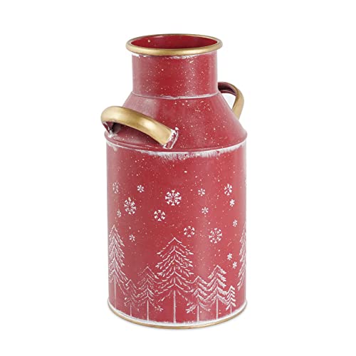 Putuo Decor Metal Flower Vase, 10" H Rustic Shabby Chic