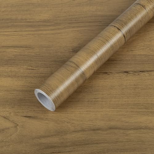 Hode Vinilo Adhesivo Muebles Madera, Papel Adhesivo para Muebles,Papel Vinilo Autoadhesivo Pared Encimera Cocina Puerta Mesa Impermeable Marrón Oscuro 40x300cm