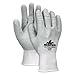 Coated Gloves, S, Gray/White, Nylon, PR