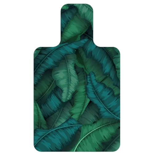 FANSU Tappetino per Reformer Pilates, Antiscivolo Pad Pilates Reformer Mat Durevole Tappetino da Ginnastica per Esercizi in Gomma Scamosciata per Yoga Palestra Esercizio (96*56*1mm,Foglie di banana)