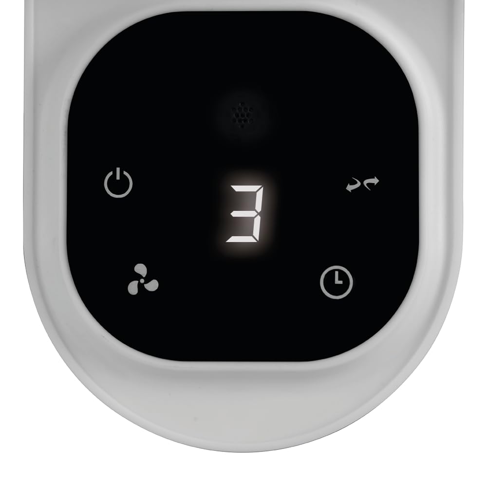 Orbegozo Ventilador de pared WF 2040. Diámetro 40 cm. 60 W. 3 velocidades. 5 aspas. Temporizador. Cabezal inclinable. Oscilante. Indicadores LED. Mando.