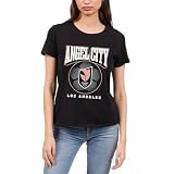 Junk Food NWSL - Angel City FC Game Ball Women's SS T-Shirt Black