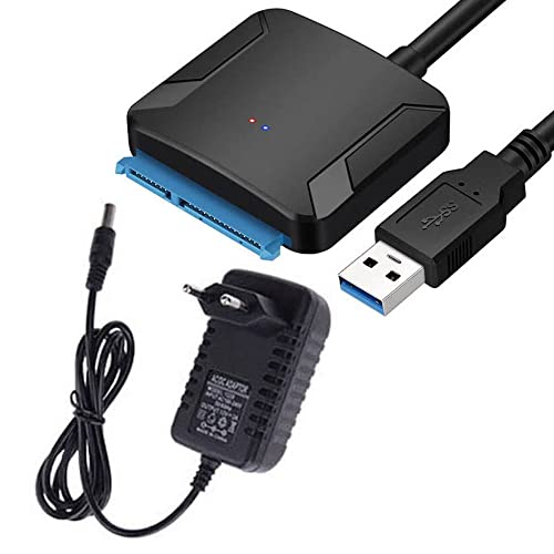Cable adaptador USB 3.0 a SATA con enchufe EU