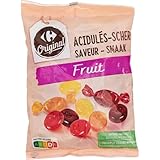 CARREFOUR ORIGINAL – Bonbons Acidulés aux Arômes Fruités, Plaisir Gourmand et Croquant (Sachet 200g) - Le Lot De 4