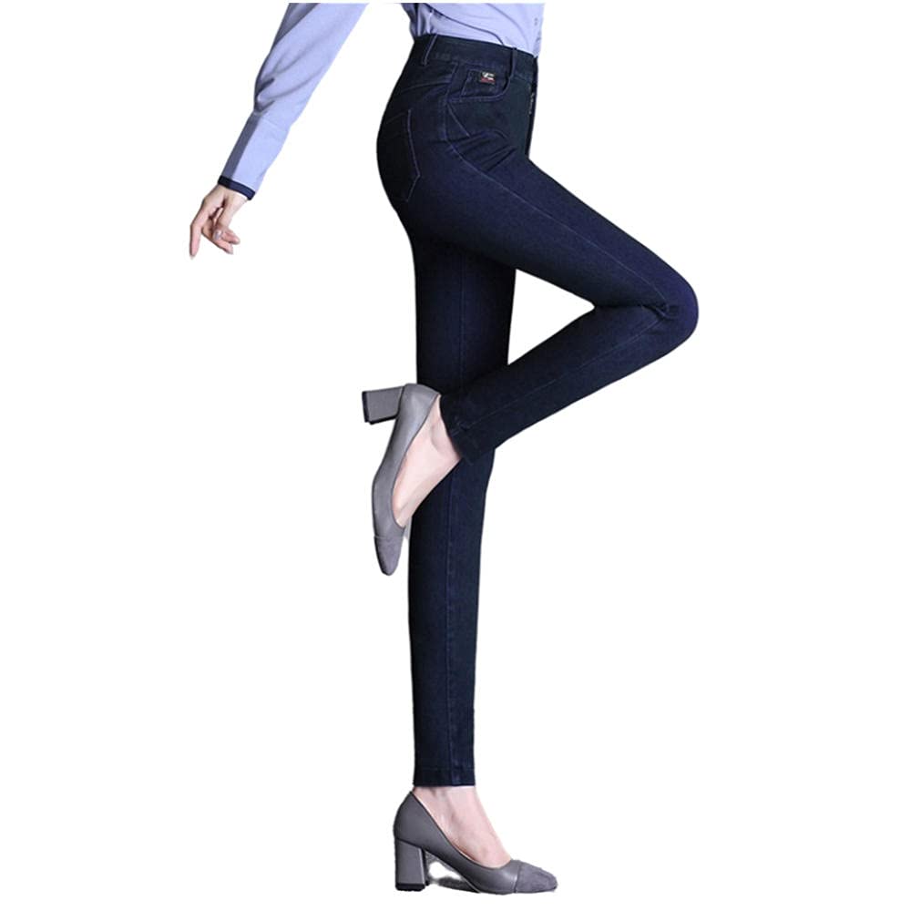 Pantalones Vaqueros Mujer otoño e Invierno, Pantalones Vaqueros Ajustados de Cintura Alta Ajustados, Pantalones Vaqueros de Moda para Mujer