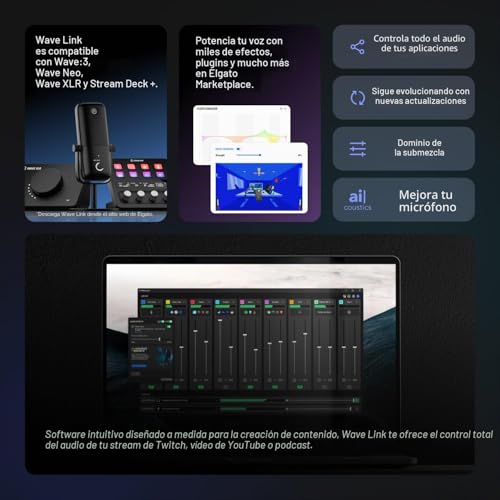 Miniatura 6 de Elgato Wave:3, micrófono Condensador USB prémium