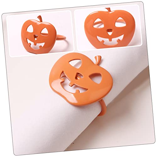 LABRIMP 12 Pçs Anéis De Guardanapo De Abóbora Anéis De E Prata Porta-Guardanapos Para Mesas Anel De