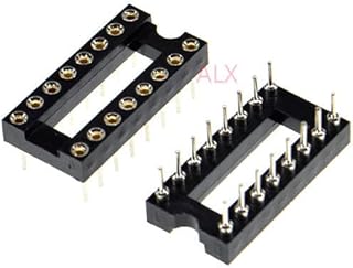 10PCS DIP16 IC Round Hole Socket 16p DIP CHIP Test Holder Adaptor 16 PIN dip-16 DIP 16PIN 2.54MM Pitch Connector