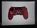 Pythons Protective Case for Sony Playstation 4 Ps4 Controller, Red and Black Camouflage Color