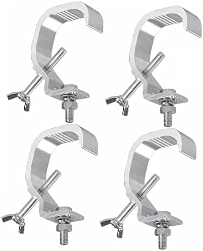Pinces de lumière de scène robustes, 4 pièces, Kit de crochets pour lampe de scène en fonte d'aluminium moulé pour projecteur à tête mobile
