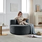 Yihomfy 112 × 105 × 59 cm Fauteuil-Chaise Longue Rond Surdimensionné pour Intérieur Canapé...