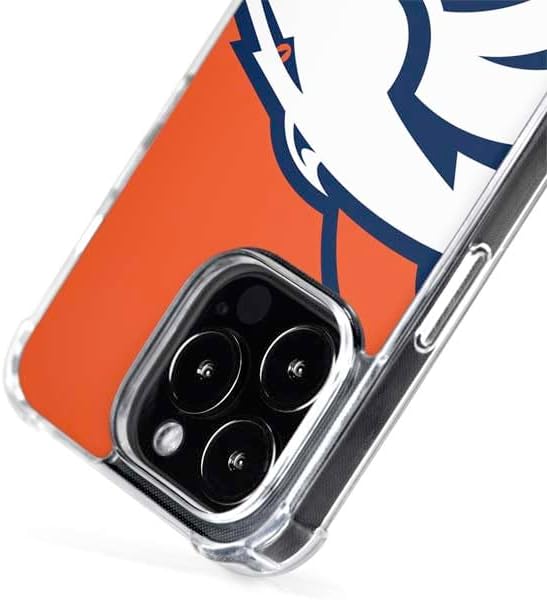 Skinit Phone Case Compatible with MagSafe iPhone 15 Pro Max - Officially Licensed NFL Denver Broncos Large Logo Design