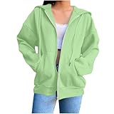 Dünne Pullover Damen Jacken Kurz Frühling Worker Mantel Langarm Modische Polyester Lauschig Coat Women Plein Grün XL