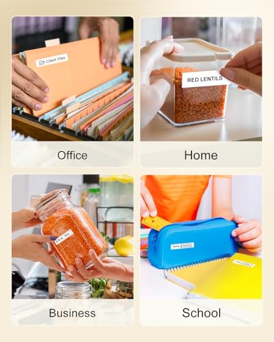 Image of Colorty Replace for Brother Tape Cassette P Touch Label Tape 12 mm 0.47 Laminated White Tz TZe-231 Label Maker Ptouch Refills for PT-D400 D410 H100 1090 1290 1880 1750 2040 12mm x 8m, 8-Pack