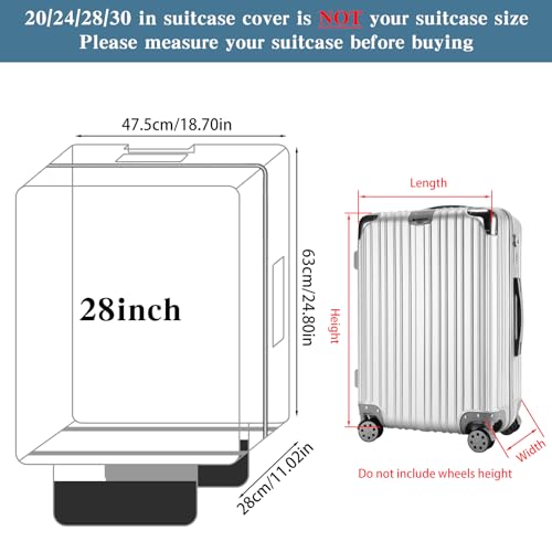28 inch Transparent Waterproof Suitcase Sleeve3