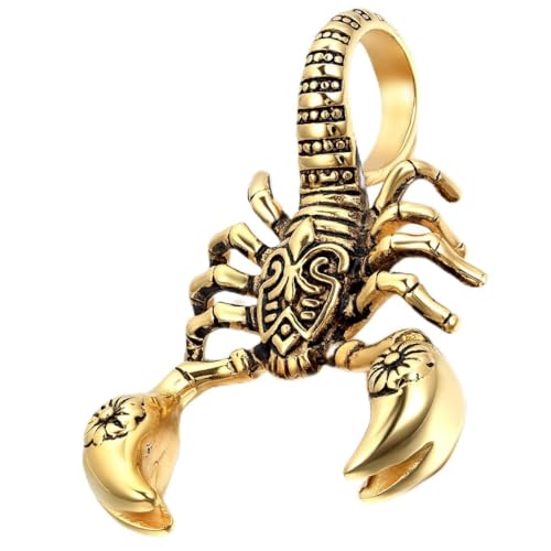 Pendentif chaine 55CM couleur doré pour homme cherchant un style motard