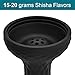 Kitosun Shisha Hookah Bowl - Silicone 7 Holes Hookah Head Perfect work with Heat Mangement Device HMD and Foils Black Color Great Replacement for Clay and Ceramic Hookah Bowl 3.5
