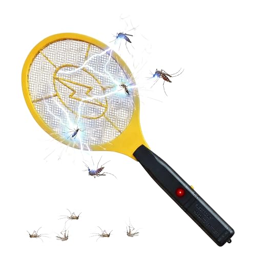 Aspect Electric Fly Zapper 3 Layer Safety Mesh Bug Zapper Racket Handheld Fly Swatter Battery Operated Flies killer Indoor & Outdoor Pest Control Mosquito & Insect Catcher Racket (Assorted Color)