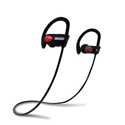 SENSO Bluetooth Headphones, Best Wireless Sports Earbuds w/Mic IPX7 Waterproof