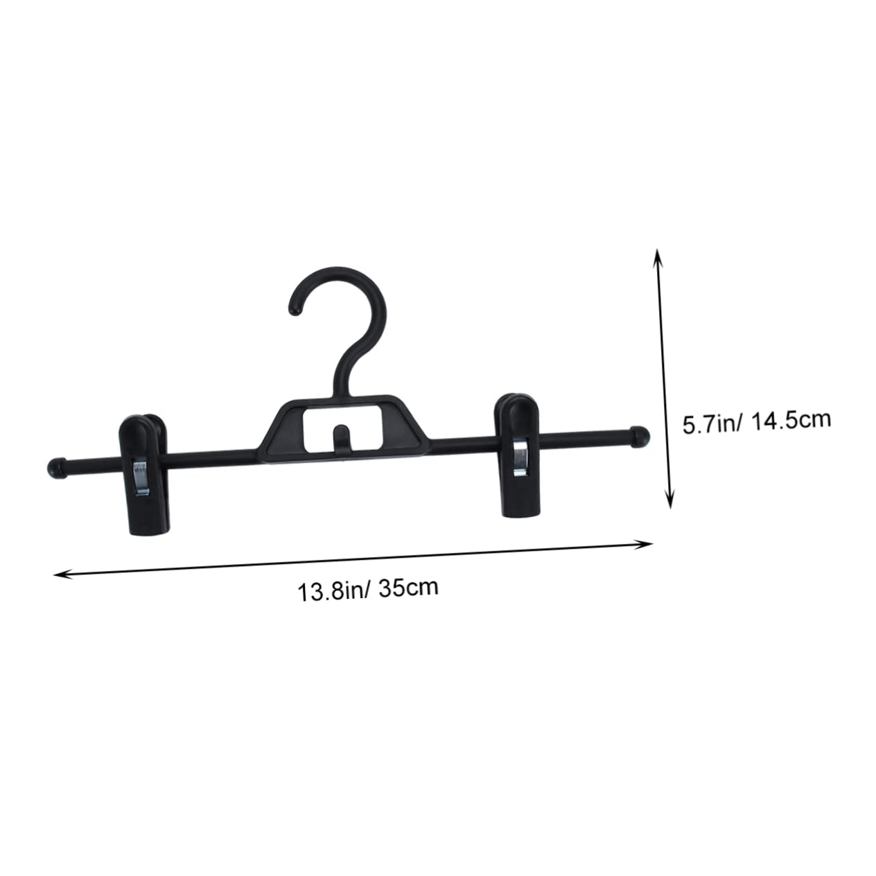 Wakauto 10Pcs Non Slip Plastic Pants Hangers for Wardrobe Storage Easy to Use Slip Cloth Clips Versatile Clothes Organizer for All Seasons