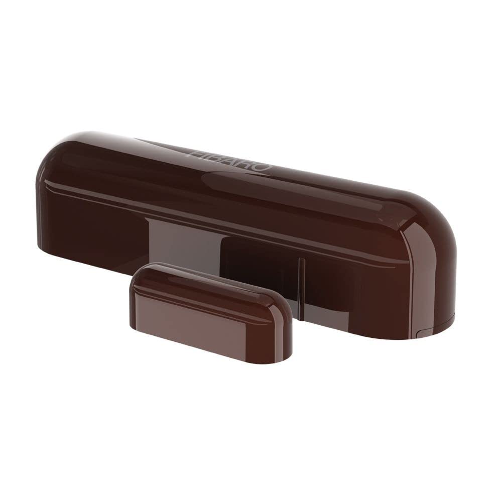 Fibaro Door Window 2 Z-Wave Plus Magnetic Reed Switch with Temperature Sensor, Dark Brown
