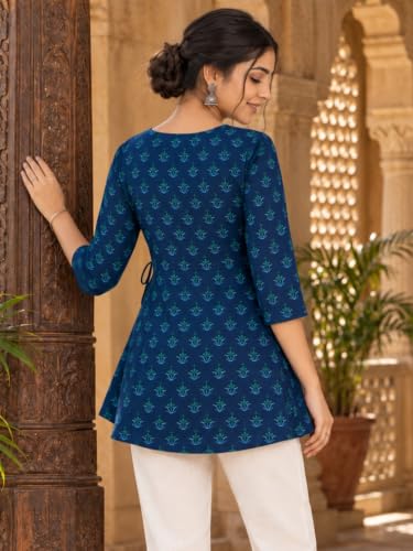 Image of feranoid Women Cotton Angrakha Kurti