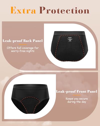 Image of Incontinence Underwear for Women Heavy Flow, Leak-Proof Panties High Waist
