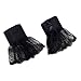 XuHang Damen Chiffon gefälschte Ärmel Romantische Blätter Spitze Rüschen Horn Manschette Handgelenk Wärmer für Spaziergänge Hund Laufen Radfahren