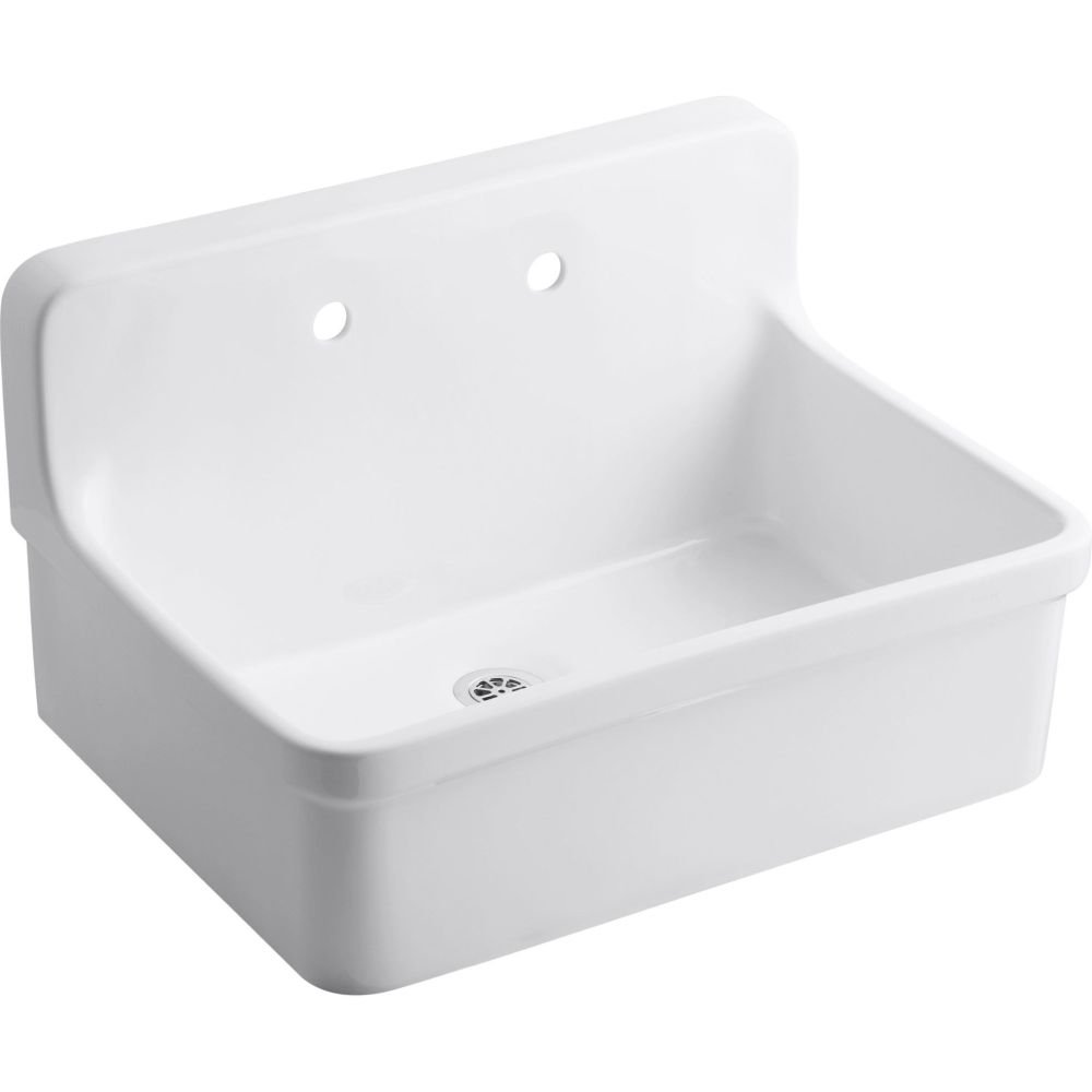 Kohler K-12787-0 Single Bowl Utility Laundry Sink White - Utility