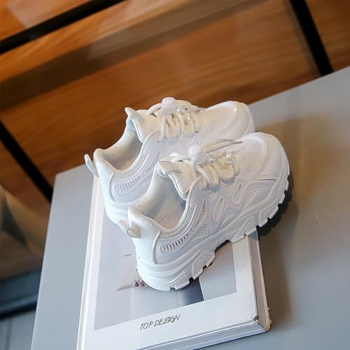 Boys Girls Sneakers Lace up Kids Walking Running Shoes Non Slip Lightweight Athletic Tennis School Daily Sports Shoes for Little Big Kid2