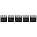Dgtrhted 5PCS Alluminio dissipatore modulo di Raffreddamento del dissipatore di Calore del Dispositivo di Raffreddamento del radiatore Fin Pinna for Fan Bordo del PWB 40 x 20 x 40mm (Nero)
