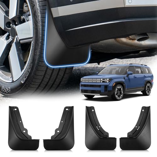 Image of Autorder Mud Flaps for Hyundai Santa Fe 2024-2026 Accessories All-Weather Splash Guards Protect Paint Mudflap No Drilling Required Mud Guard Body Kits for Santa Fe Set 4PCS