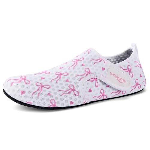 Image of WateLves Water Shoes for Women Men Swim Beach Aqua Socks Quick Dry Barefoot House Slippers Travel Shoes with Adjustable Magic Tape for Pool Diving Boating Yoga Surf