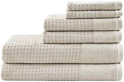 Madison Park Spa Waffle 100% Cotton Luxurious Towel Set, Premium ...