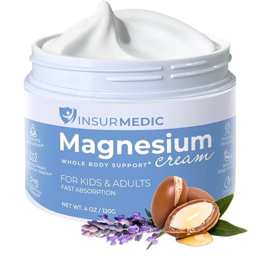 Magnesium Cream for Neuropathy - Nerve Muscle Cramps Body Pain & Bedtime Support - Nighttime Topical...