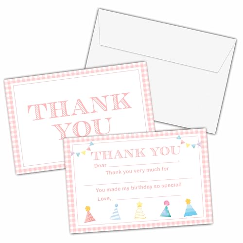 Cartes de remerciement anniversaire vierges pour dire merci facilement