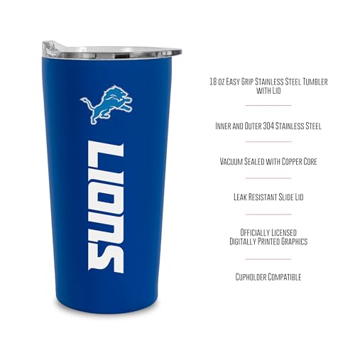 Image of Rico Industries NFL Football Soft Touch, Easy Grip Tumbler